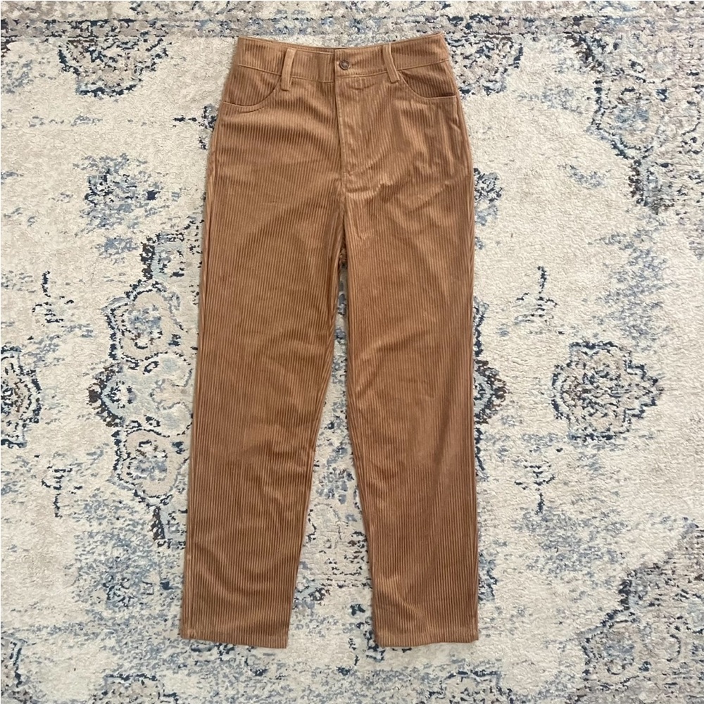 Corduroy straight-leg Pants